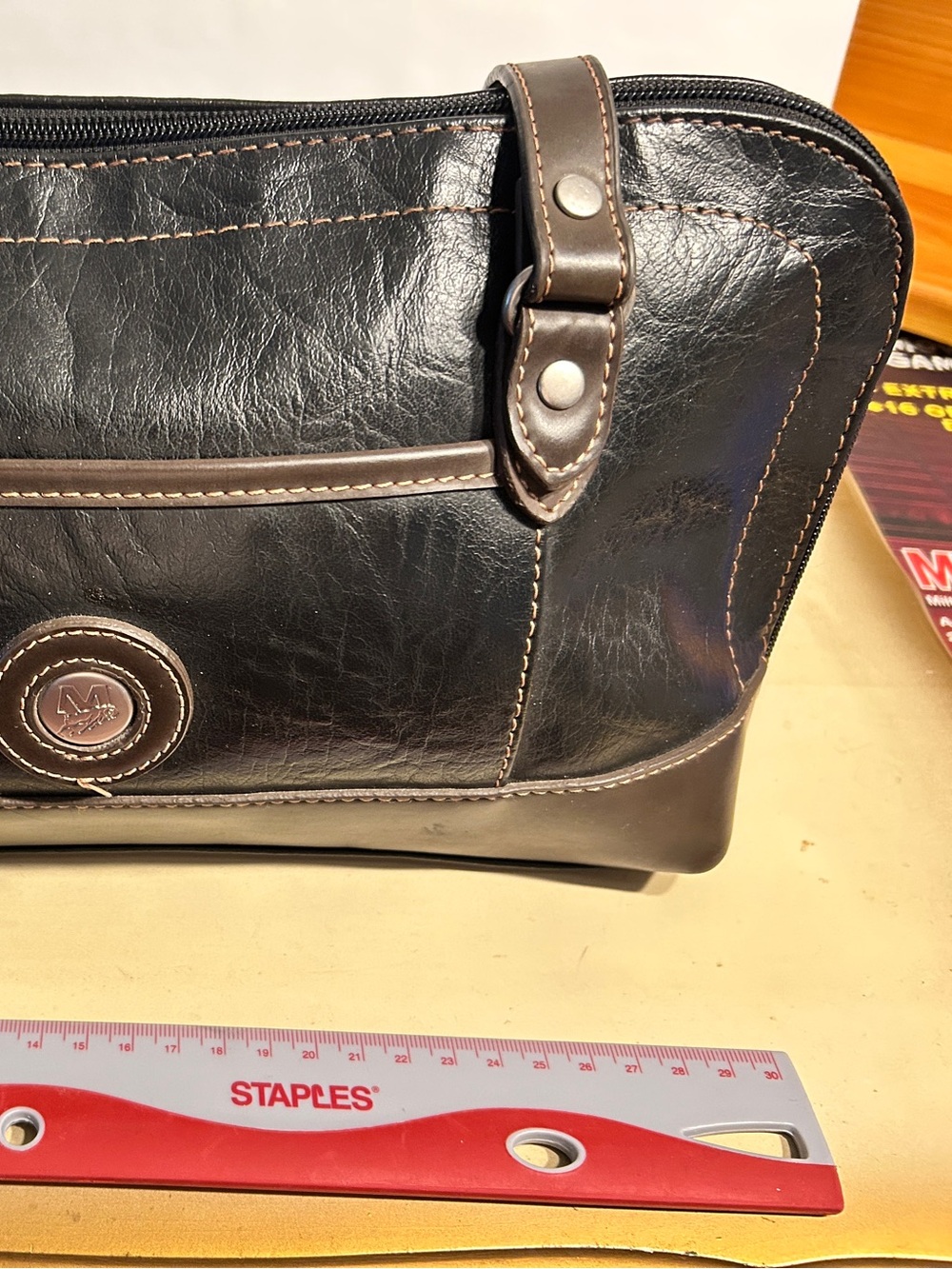 Classic Women's Shoulder Bag in Dark Brown